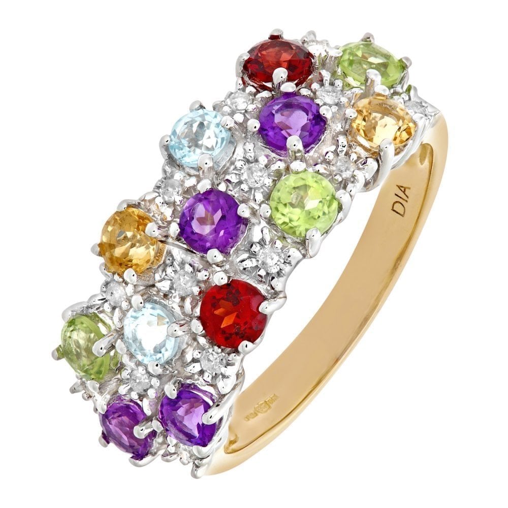 Diamond and Multi - detail view | Prime Jewellery