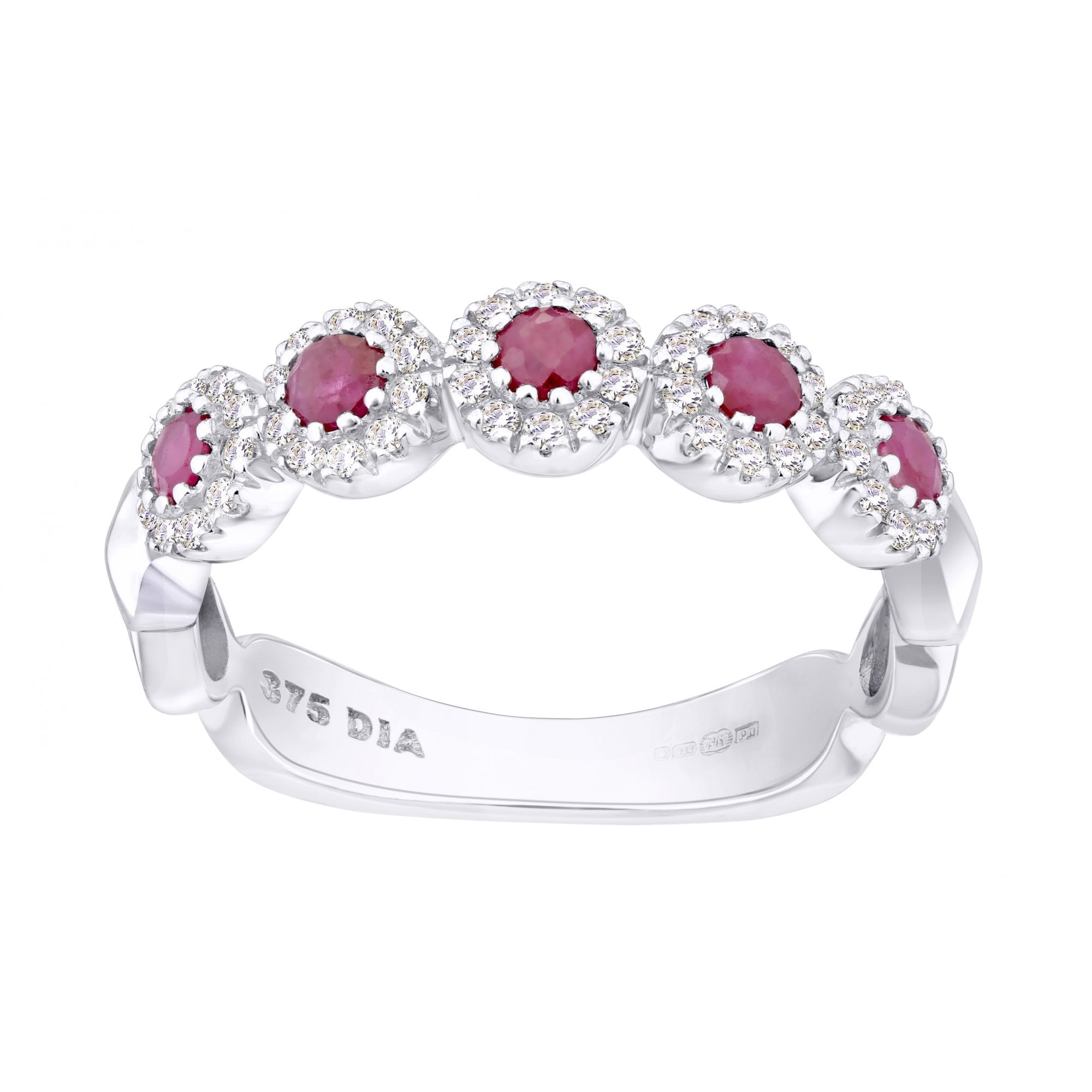 Diamond and Ruby - detail view | Prime Jewellery