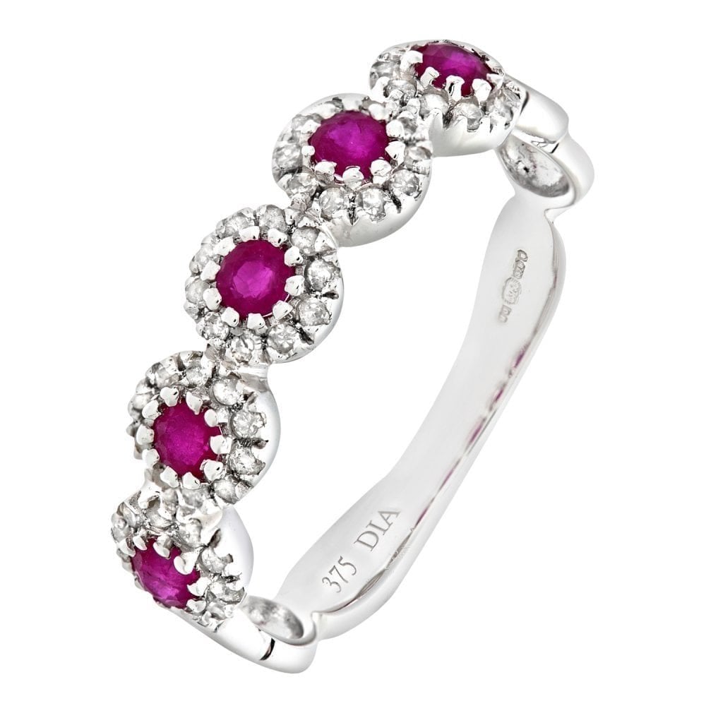 Diamond and Ruby - detail view | Prime Jewellery