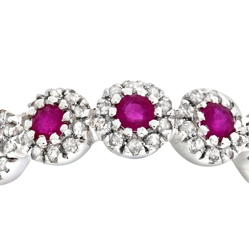 Diamond and Ruby - detail view | Prime Jewellery