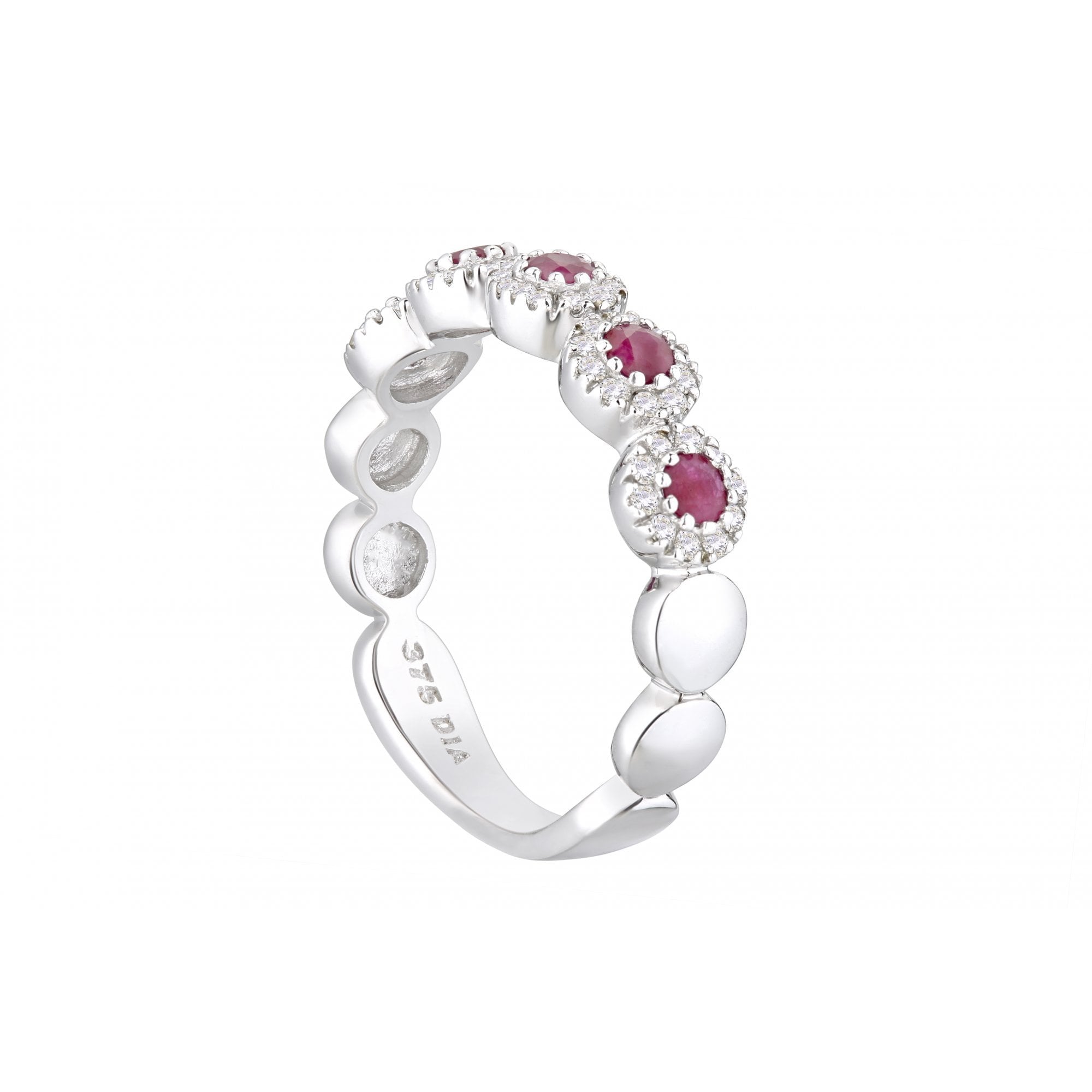 Diamond and Ruby - detail view | Prime Jewellery