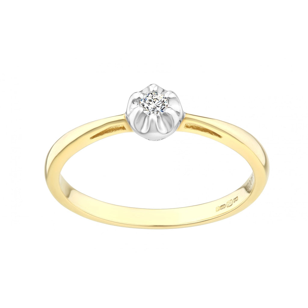 Diamond Solitaire Engagement - detail view | Prime Jewellery