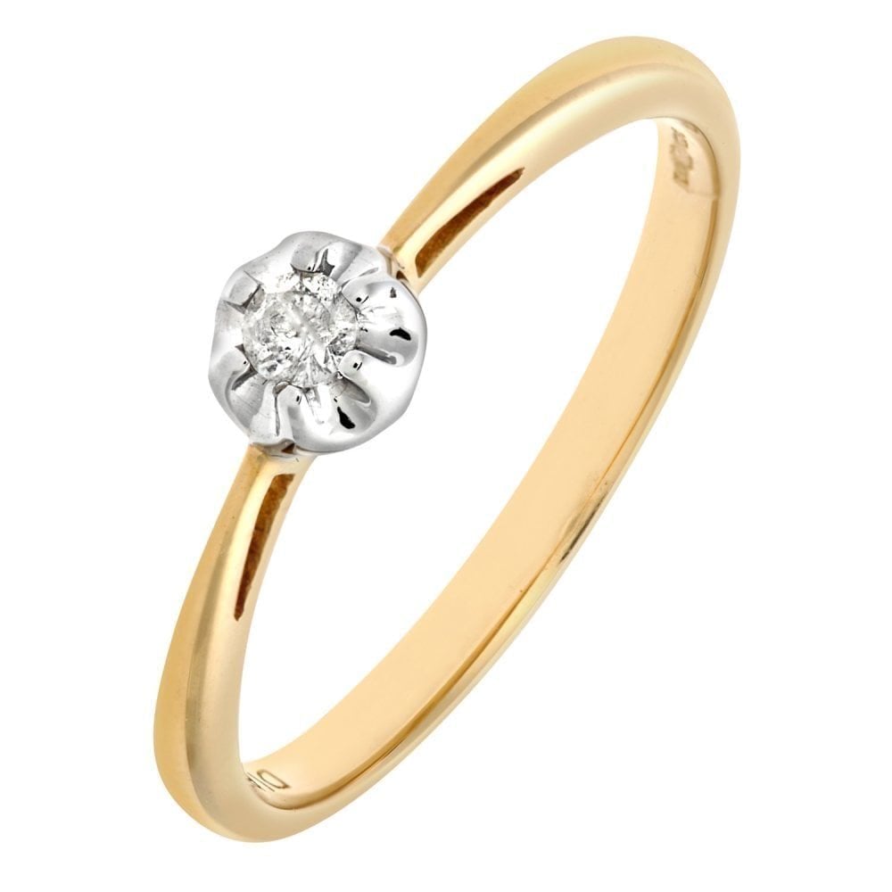 Diamond Solitaire Engagement - detail view | Prime Jewellery