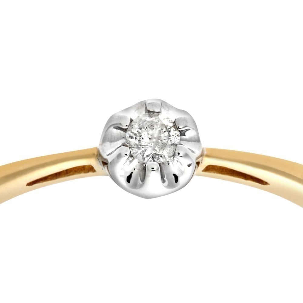 Diamond Solitaire Engagement - detail view | Prime Jewellery