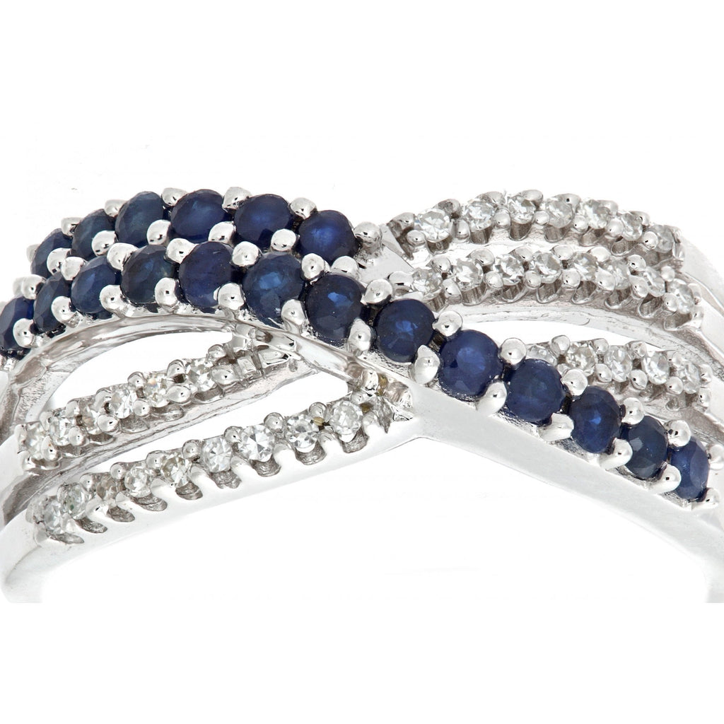 Blue Sapphire and - detail view | Prime Jewellery
