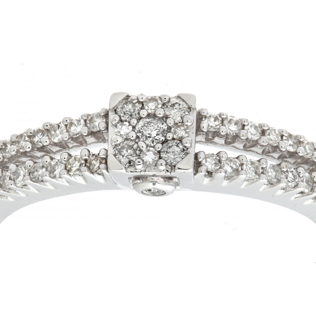 Diamond Halo Ring - detail view | Prime Jewellery