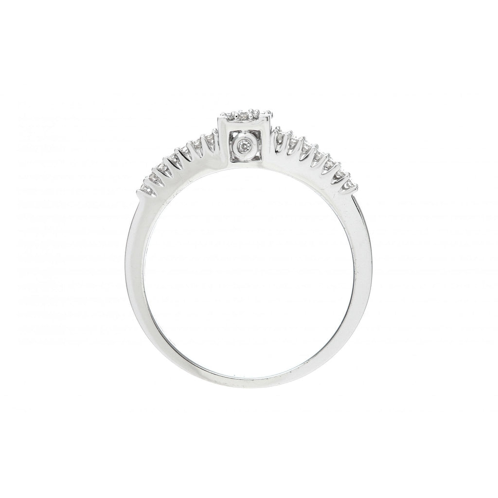 Diamond Halo Ring - detail view | Prime Jewellery