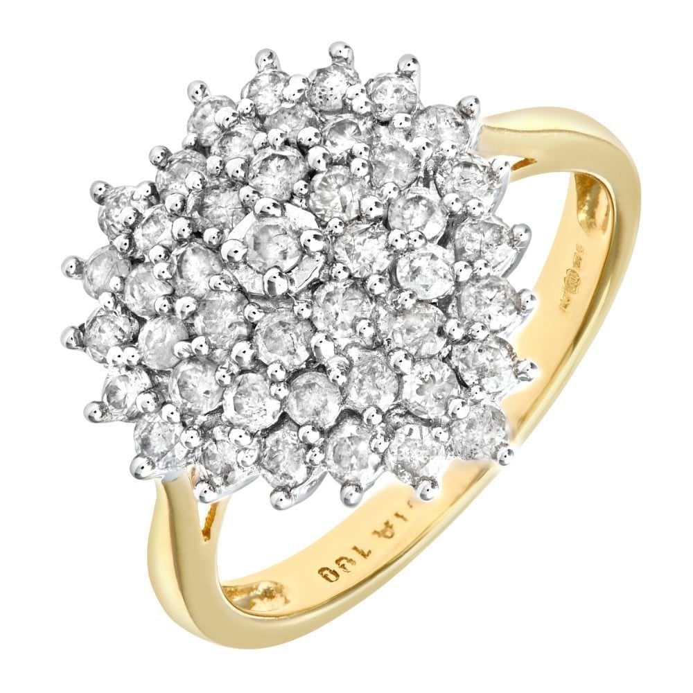 Diamond Cluster Ring - detail view | Prime Jewellery