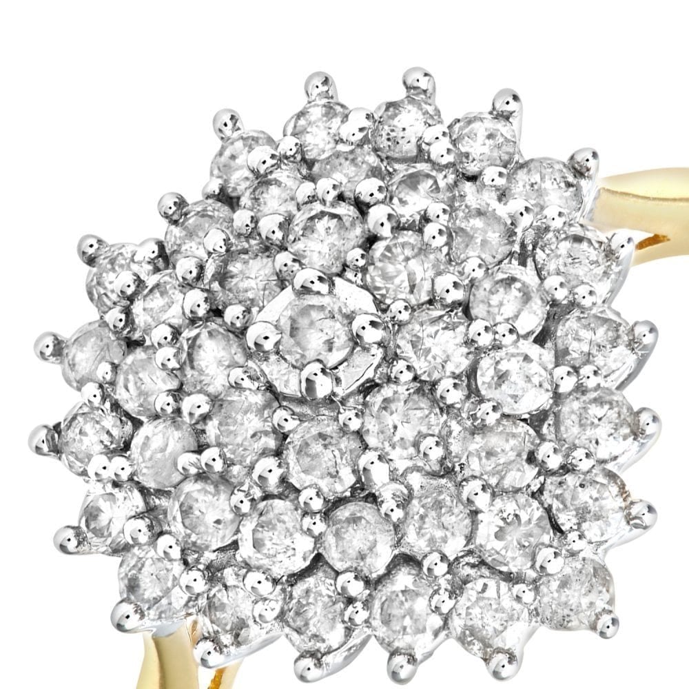 Diamond Cluster Ring - detail view | Prime Jewellery
