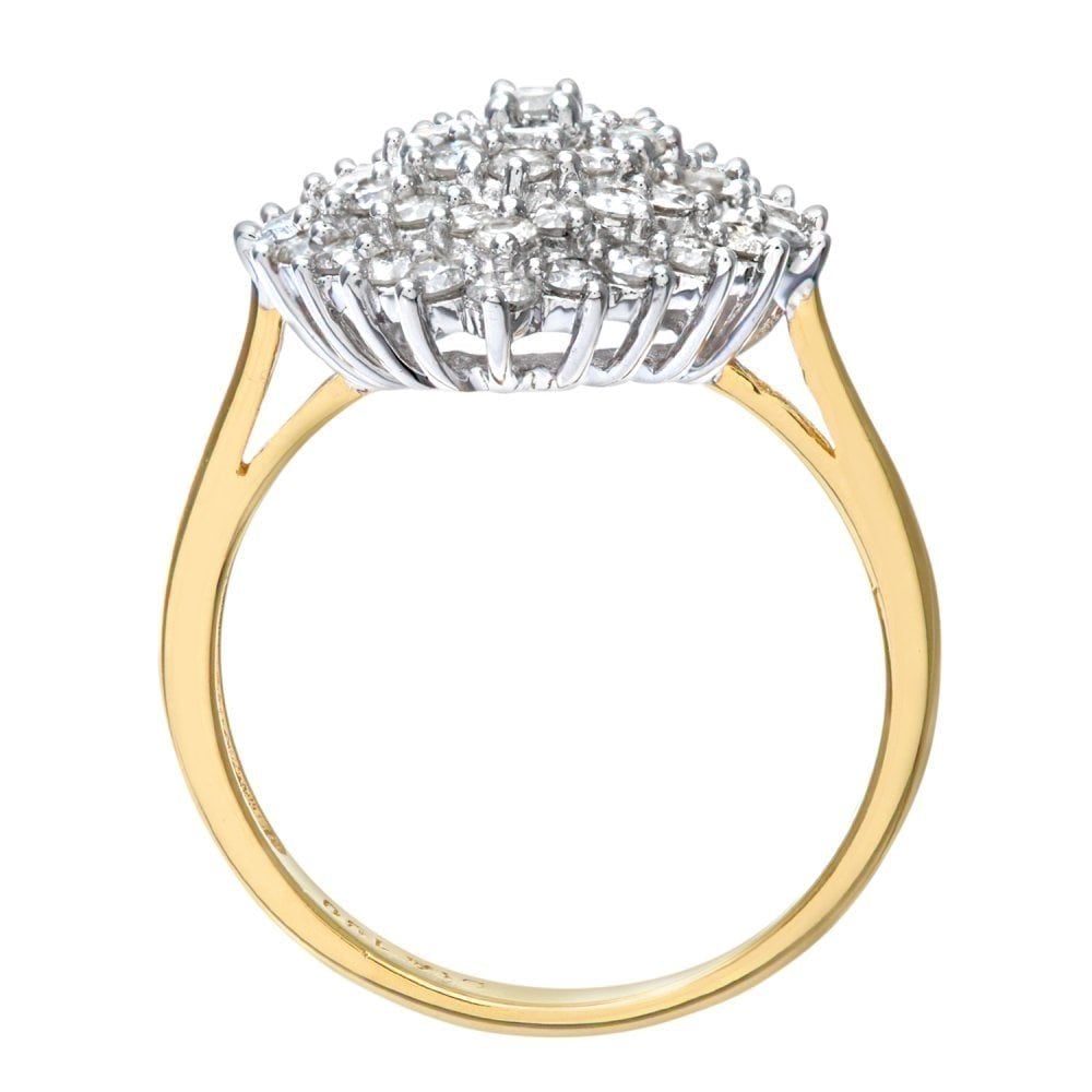 Diamond Cluster Ring - detail view | Prime Jewellery