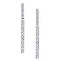 Diamond Drop Earrings 9ct White Gold | Prime Jewellery