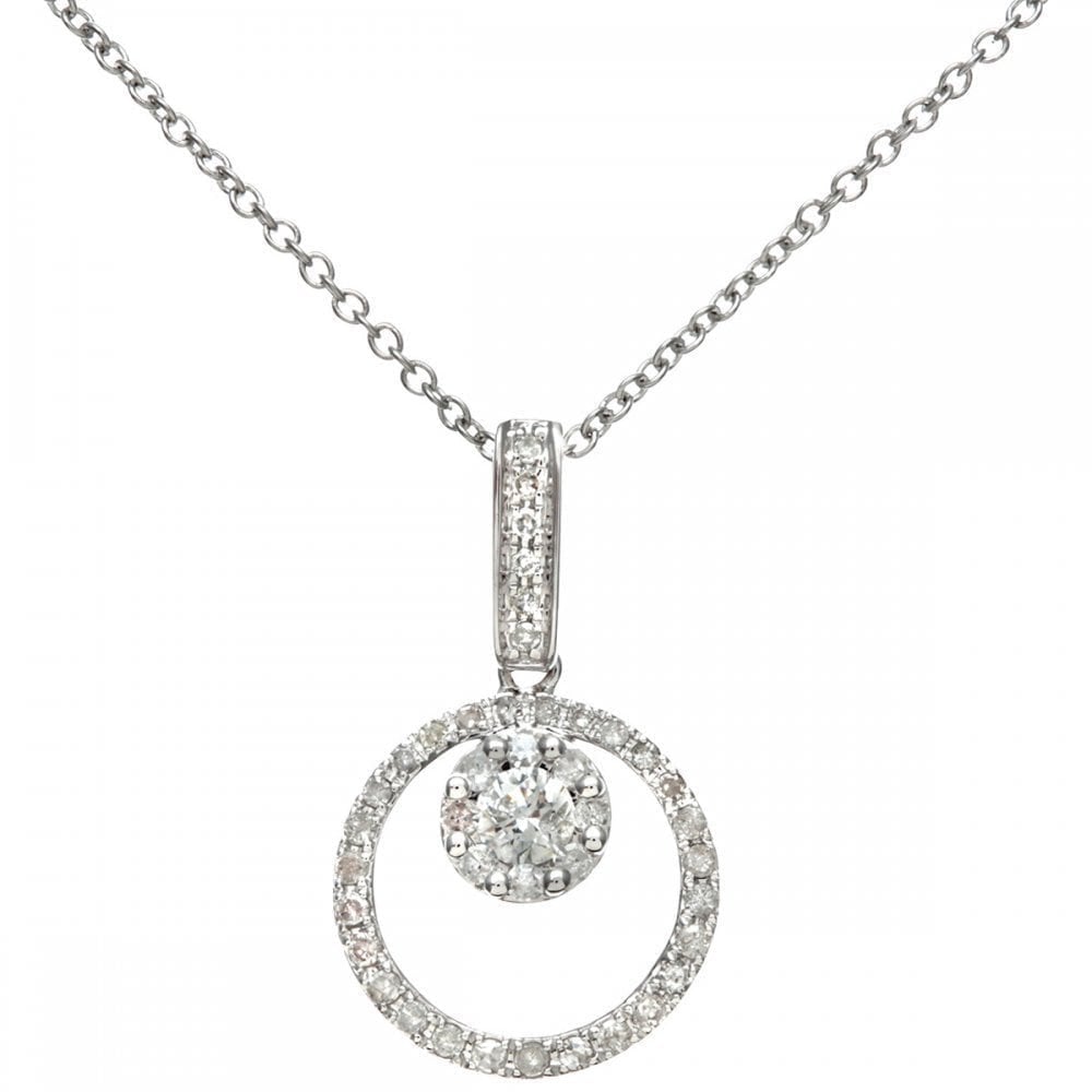 Diamond Necklace 18ct White Gold | Prime Jewellery