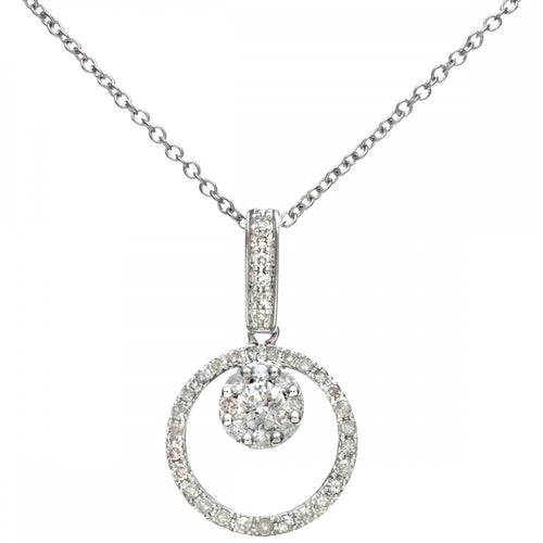 Diamond Necklace 18ct White Gold | Prime Jewellery