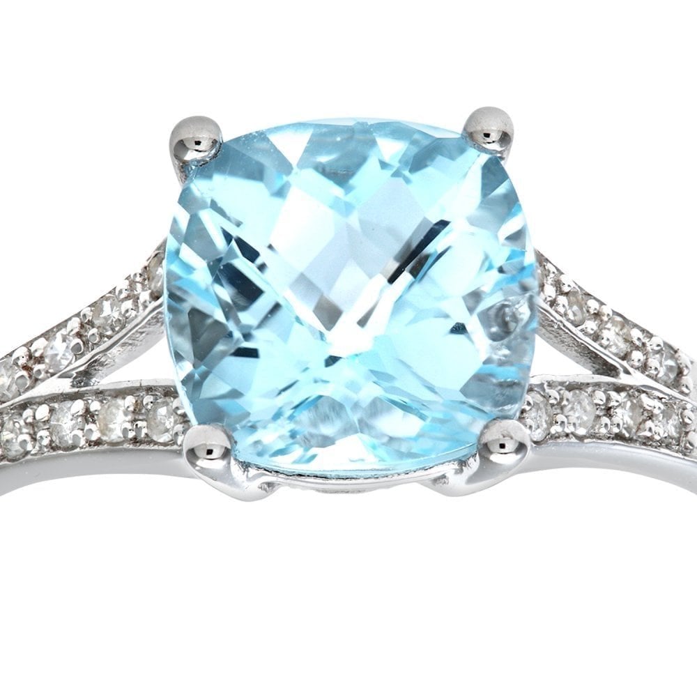 Sky Blue Topaz - detail view | Prime Jewellery