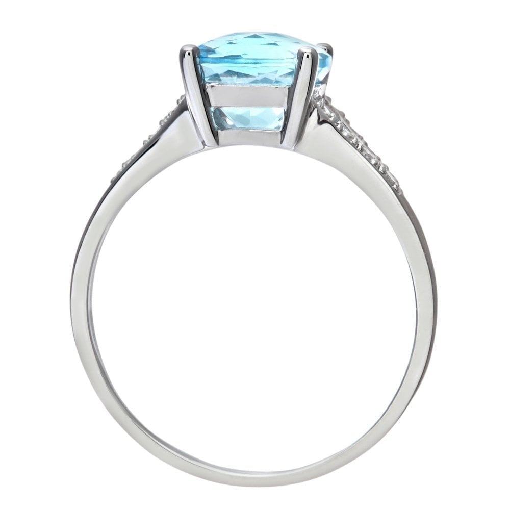 Sky Blue Topaz - detail view | Prime Jewellery