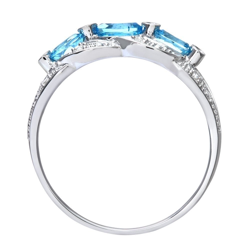 Sky Blue Topaz - detail view | Prime Jewellery