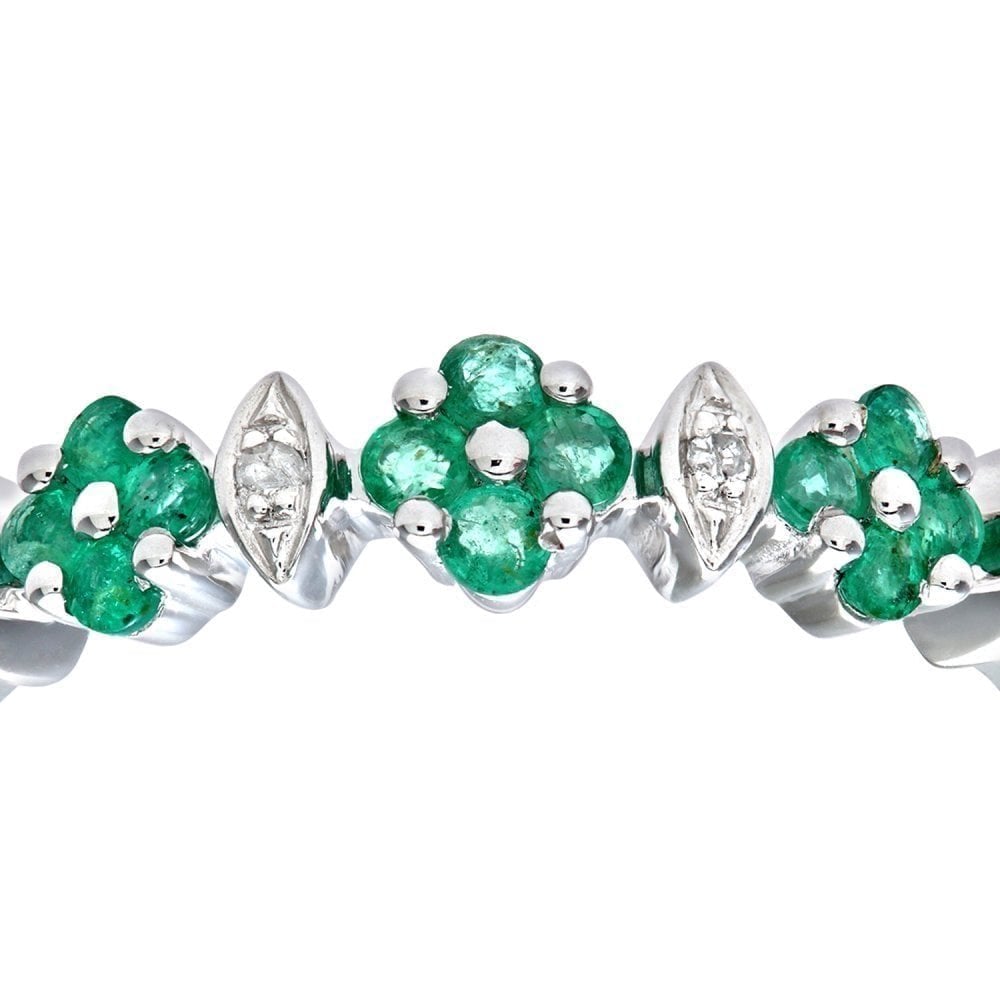 Emerald and Diamond - detail view | Prime Jewellery