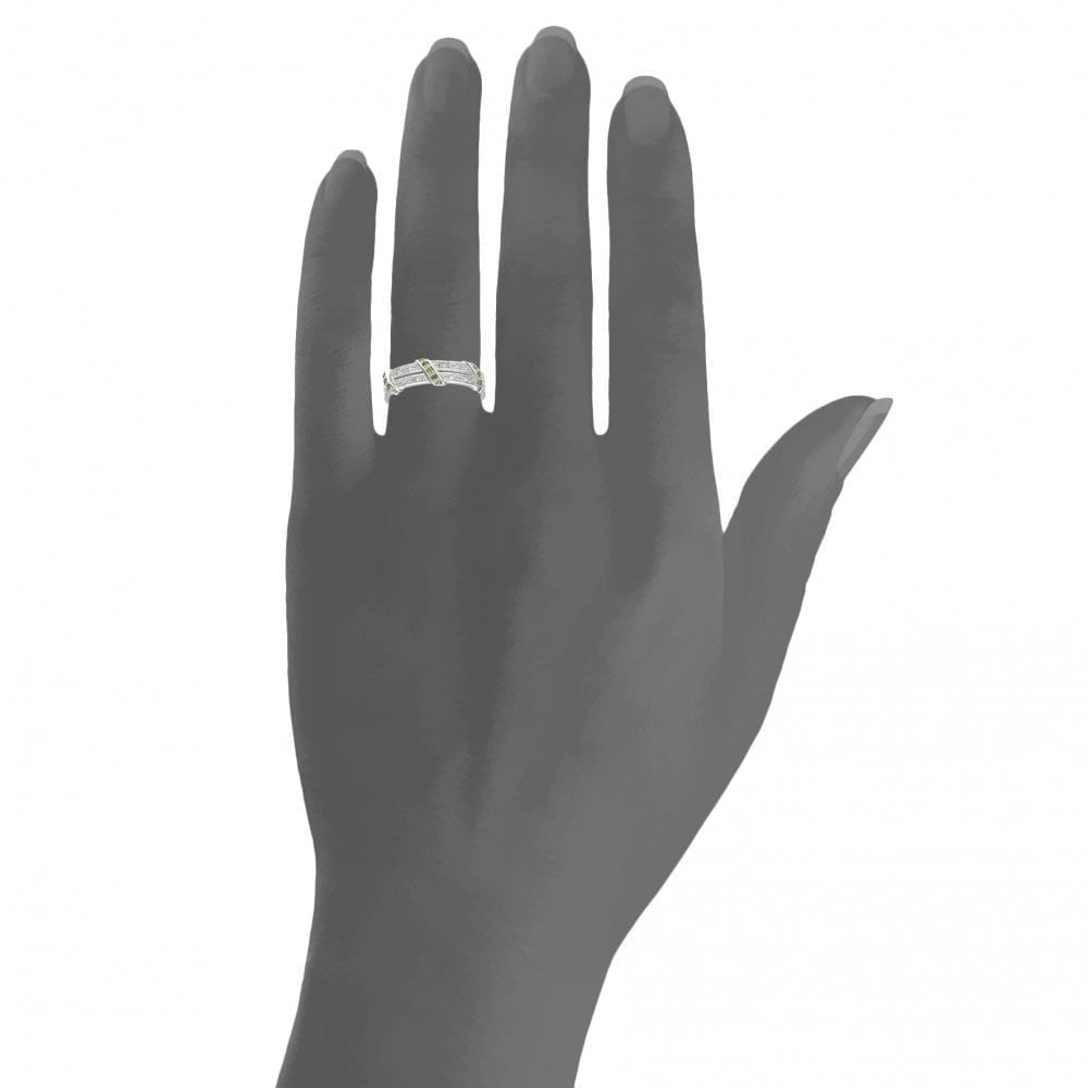 Green and White - detail view | Prime Jewellery