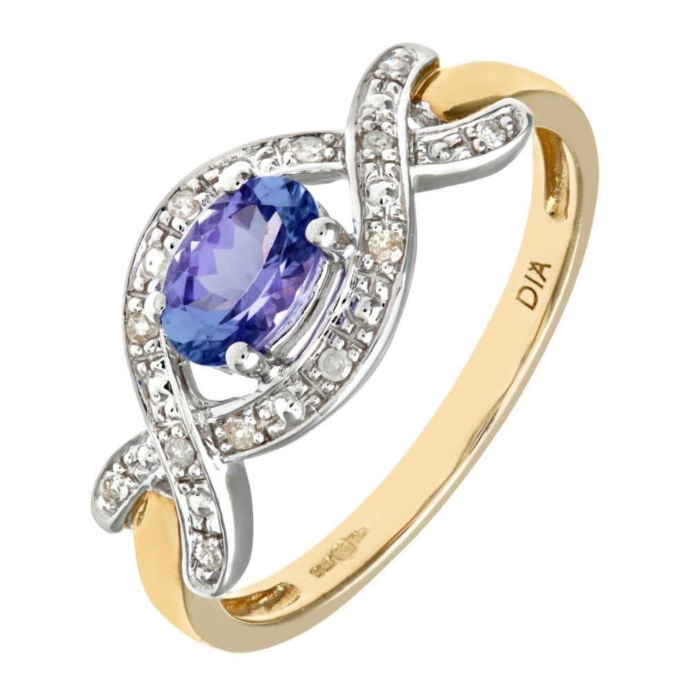 Oval Tanzanite and - detail view | Prime Jewellery