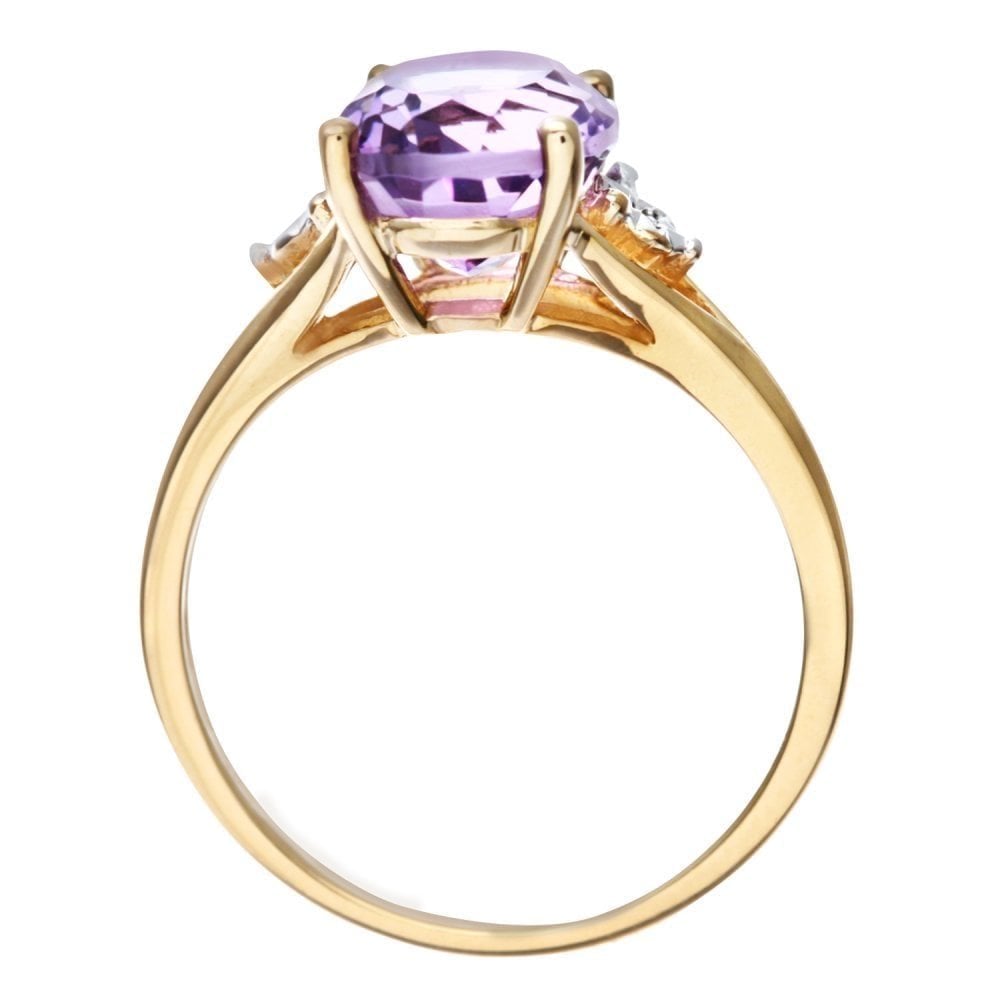 Oval Amethyst and - detail view | Prime Jewellery