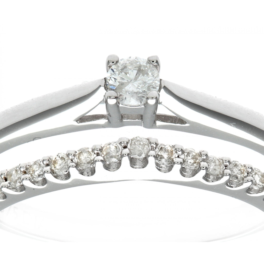 Diamond Solitaire and - detail view | Prime Jewellery