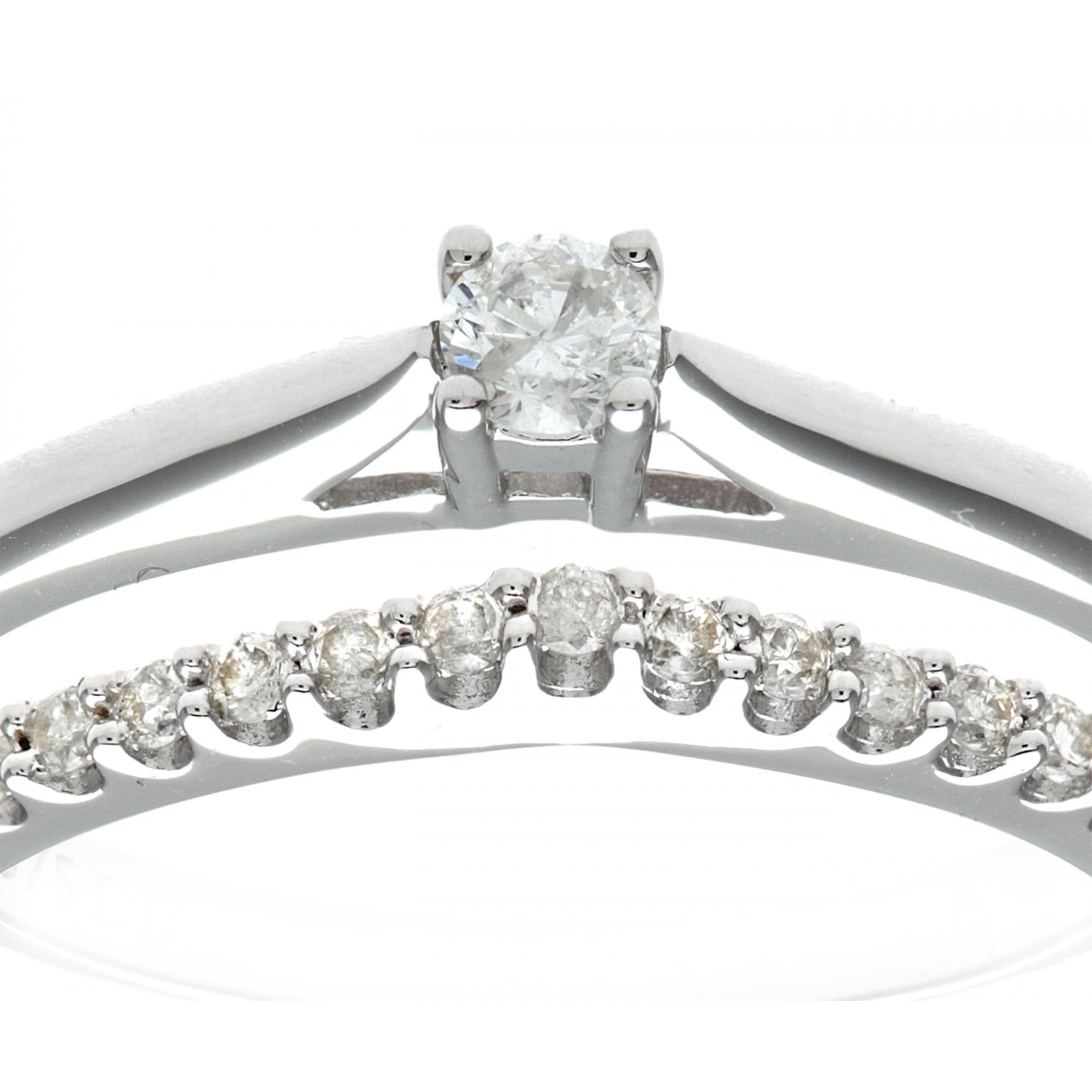 Diamond Solitaire and - detail view | Prime Jewellery