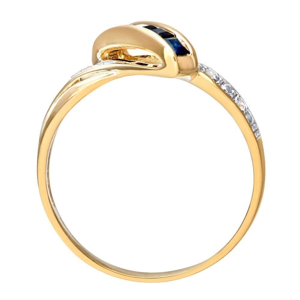 Blue Sapphire and - detail view | Prime Jewellery