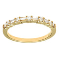 Diamond Alternate Eternity Ring 18ct Yellow Gold | Prime Jewellery