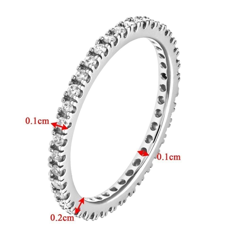 Diamond Full Eternity - detail view | Prime Jewellery
