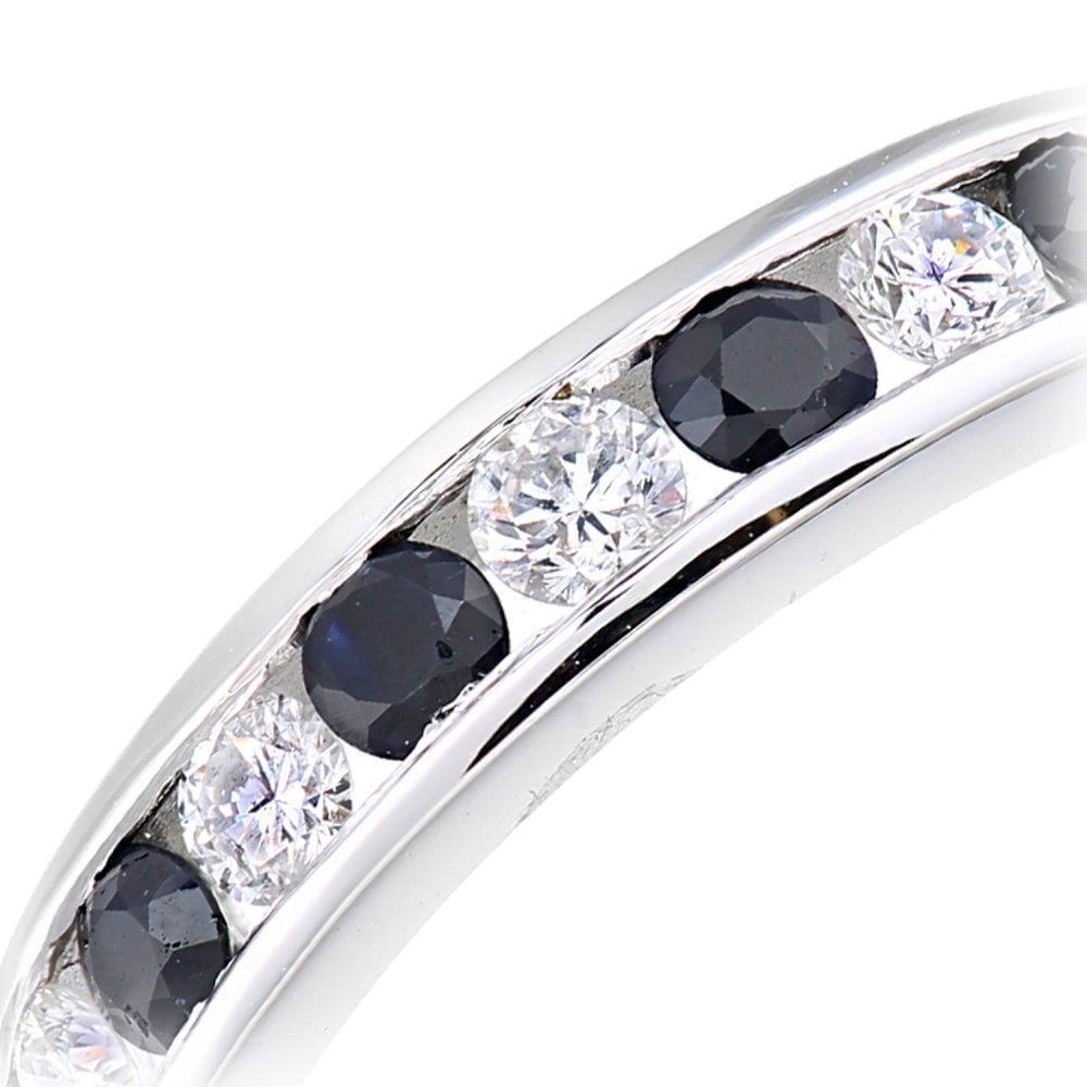 Black Sapphire and - detail view | Prime Jewellery