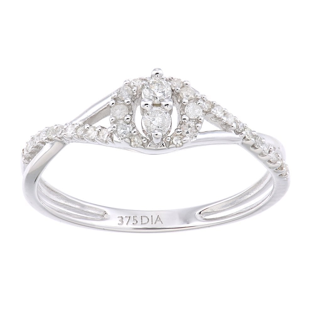 Diamond Cluster Ring - detail view | Prime Jewellery