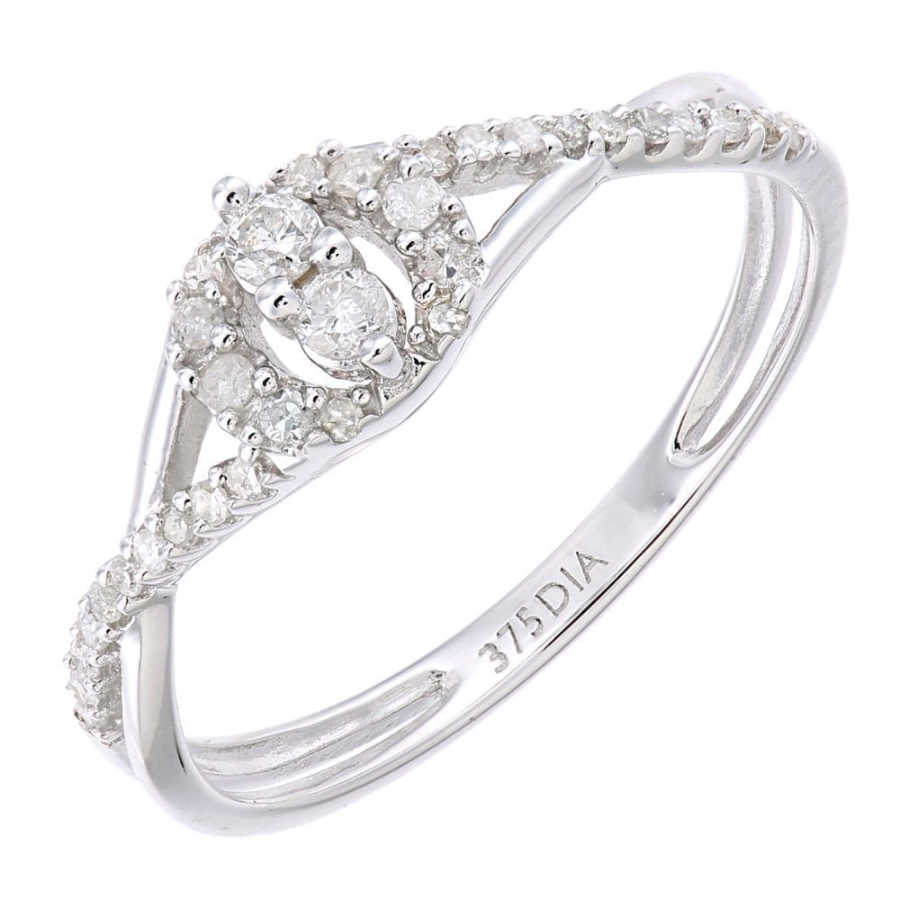 Diamond Cluster Ring - detail view | Prime Jewellery