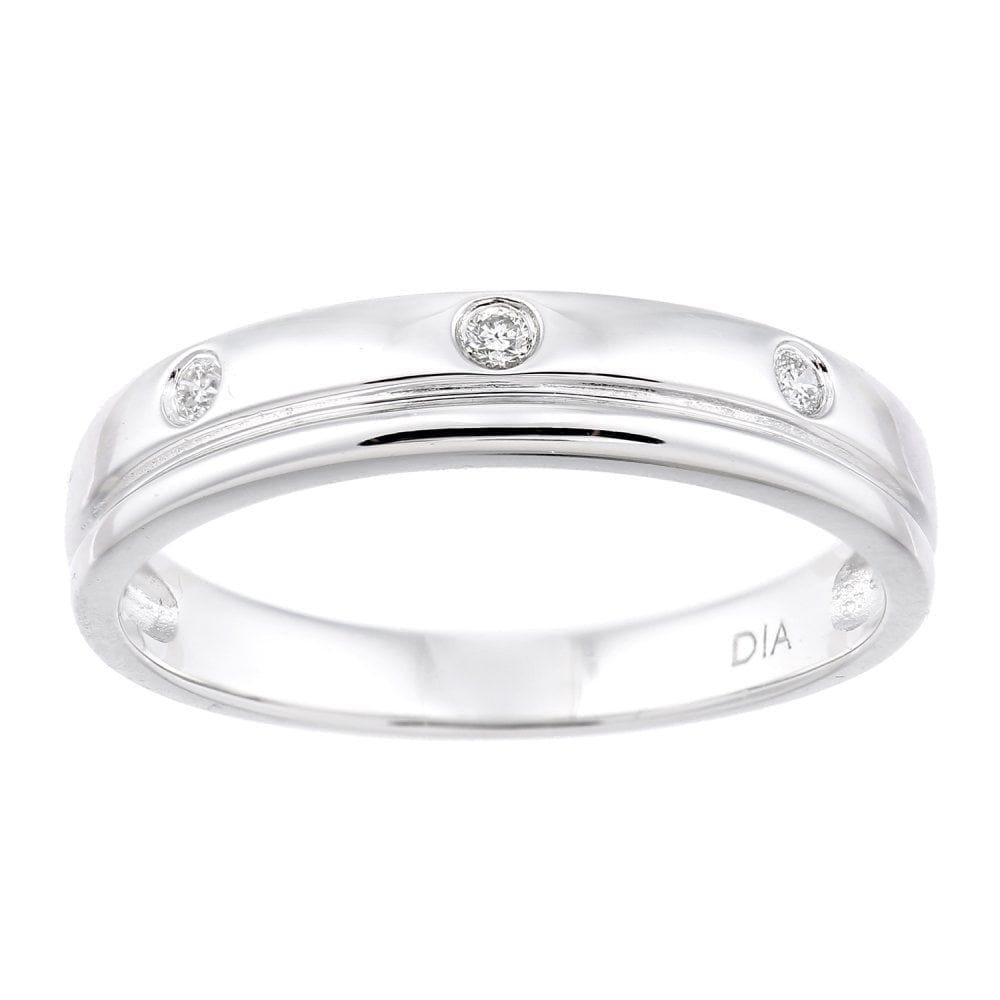 Diamond Flush Set - detail view | Prime Jewellery