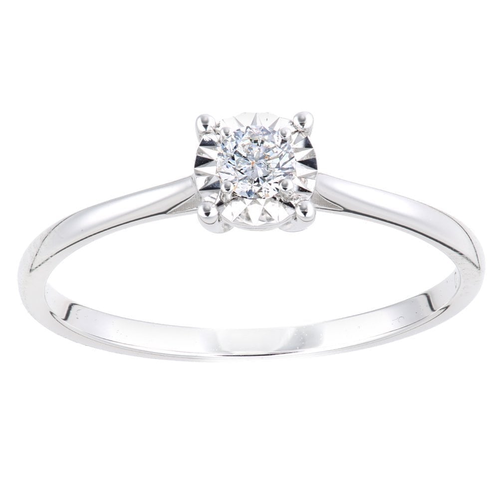 Diamond Solitaire Engagement - detail view | Prime Jewellery