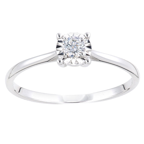 Diamond Solitaire Engagement - detail view | Prime Jewellery