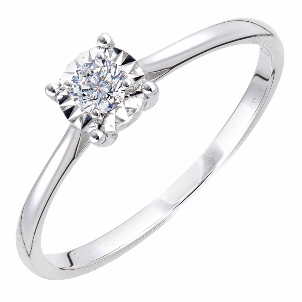 Diamond Solitaire Engagement - detail view | Prime Jewellery
