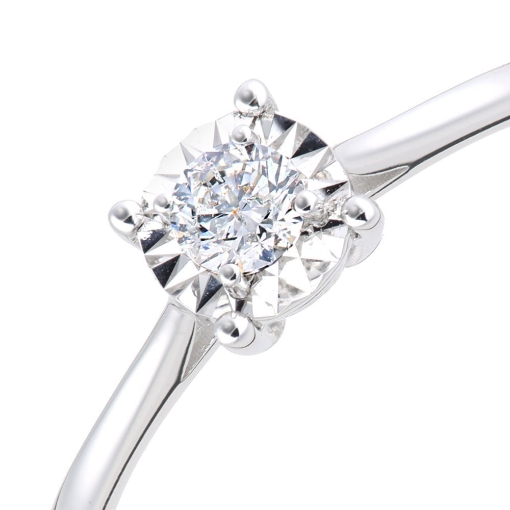 Diamond Solitaire Engagement - detail view | Prime Jewellery