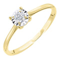 18ct Yellow Gold 0.15 Carat Natural Diamond Solitaire Engagement Ring