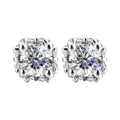 9ct White Gold 0.25 Carat Natural Diamond Solitaire Stud Earrings