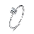 9ct White Gold 0.25 Carat Natural Diamond Engagement Ring