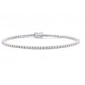 18ct White Gold 1ct Natural Diamond Tennis Bracelet