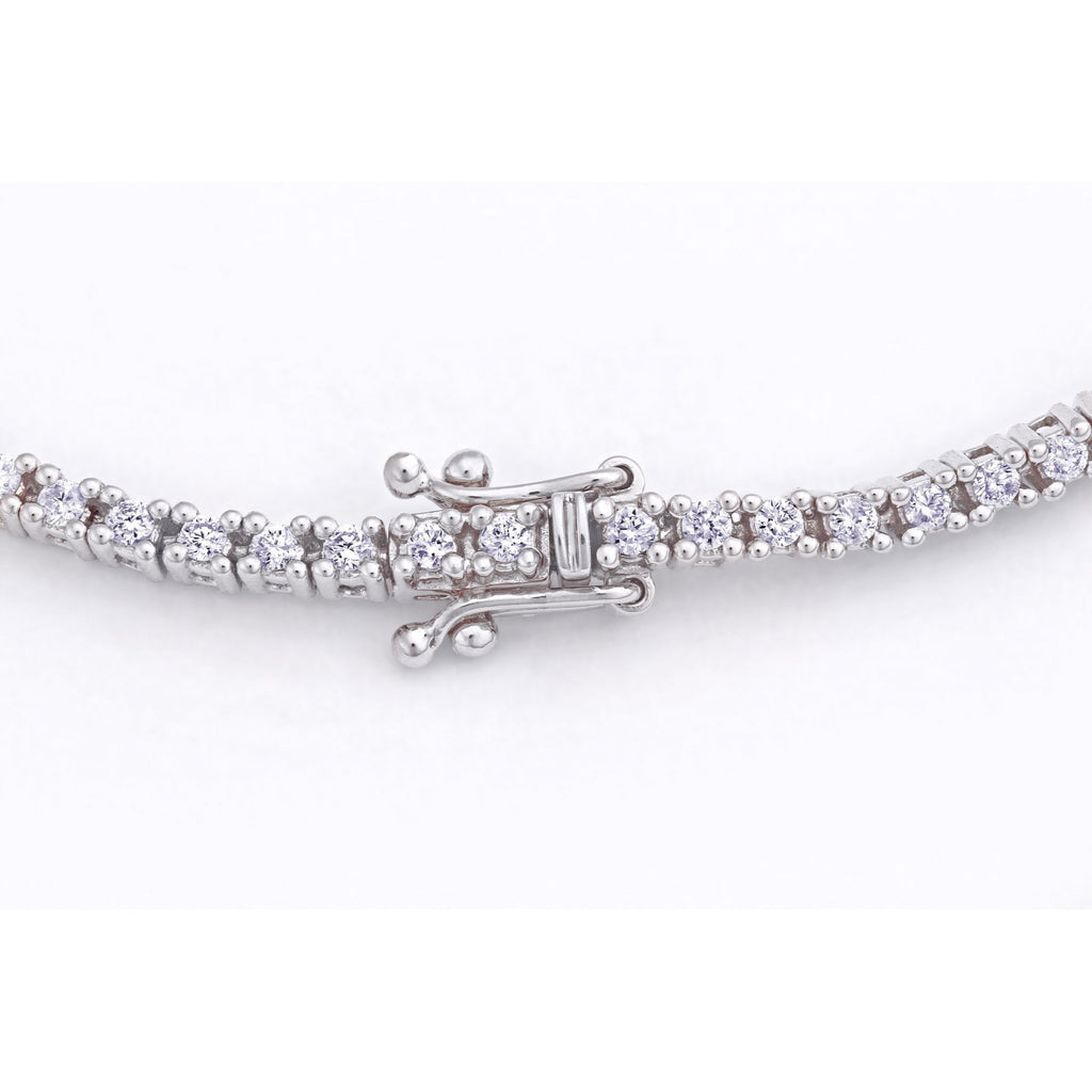18ct White Gold 1ct Natural Diamond Tennis Bracelet