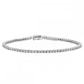 18ct White Gold 2 Carat Natural Diamond Tennis Tennis Bracelet H