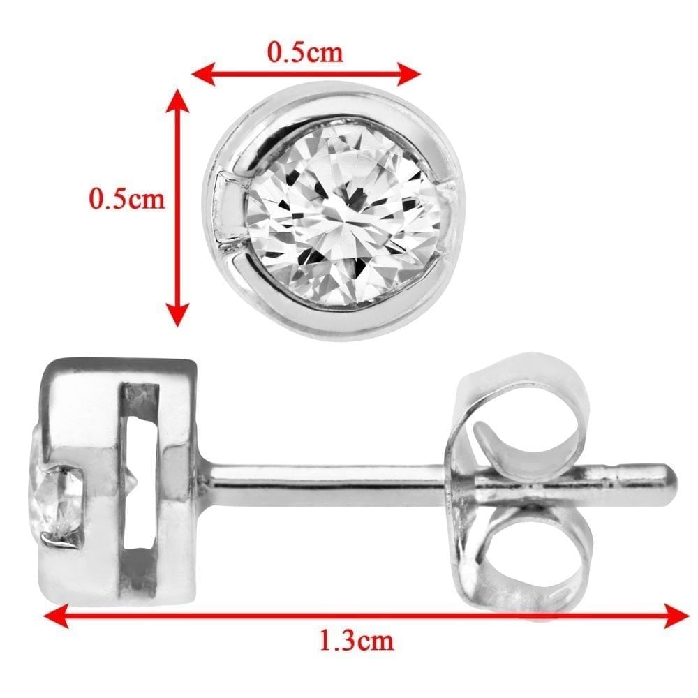Diamond Stud Earrings - detail view | Prime Jewellery