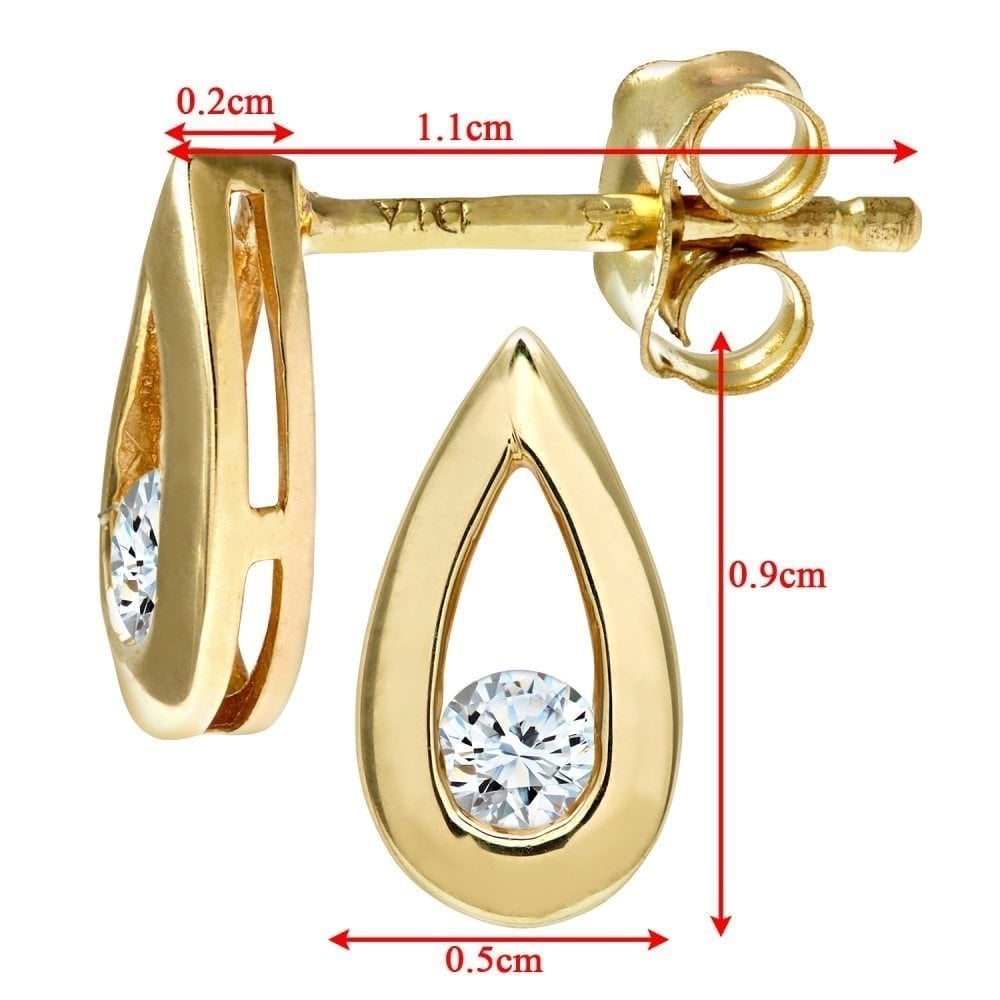 Diamond Stud Earrings - detail view | Prime Jewellery