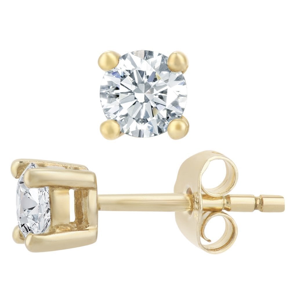 Diamond Stud Earrings - detail view | Prime Jewellery