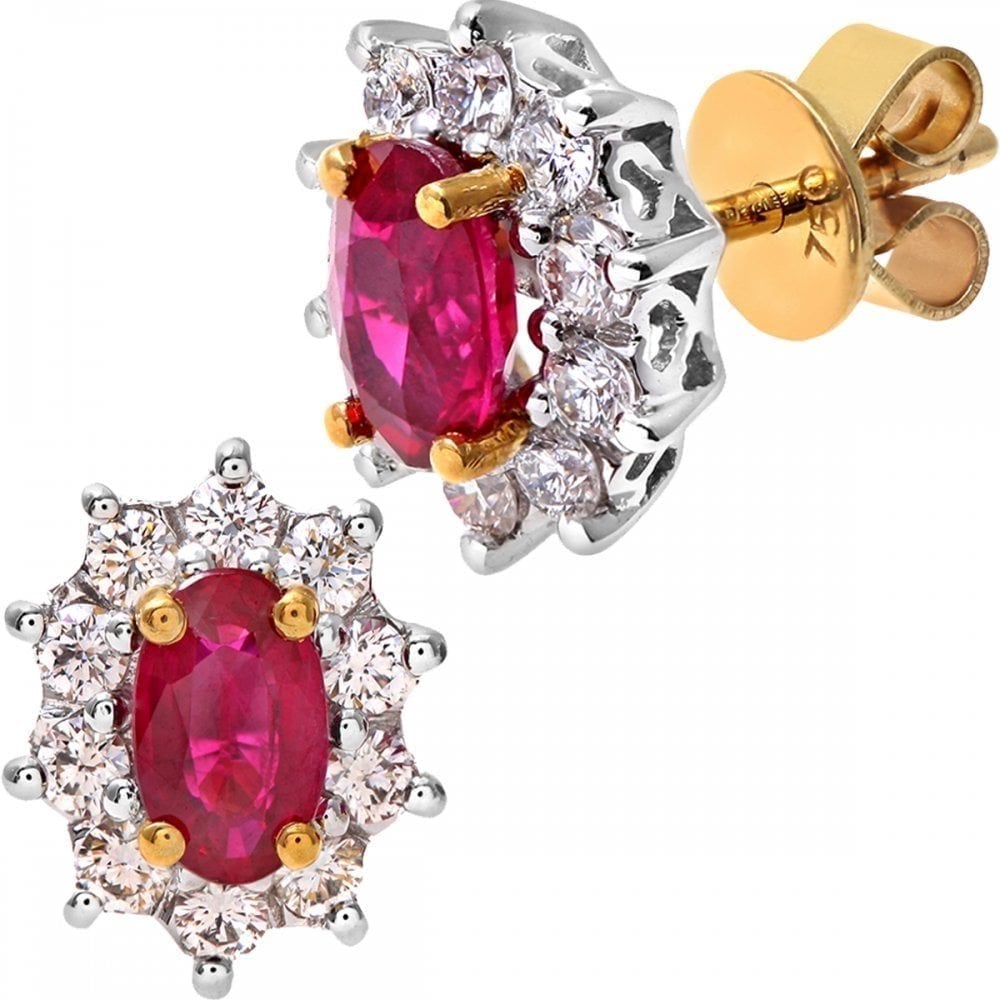Ruby Earrings - detail view | Prime Jewellery