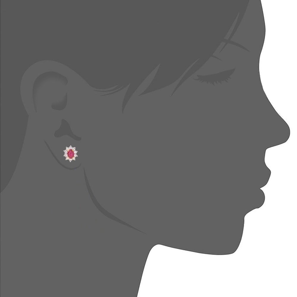 Ruby Earrings - detail view | Prime Jewellery