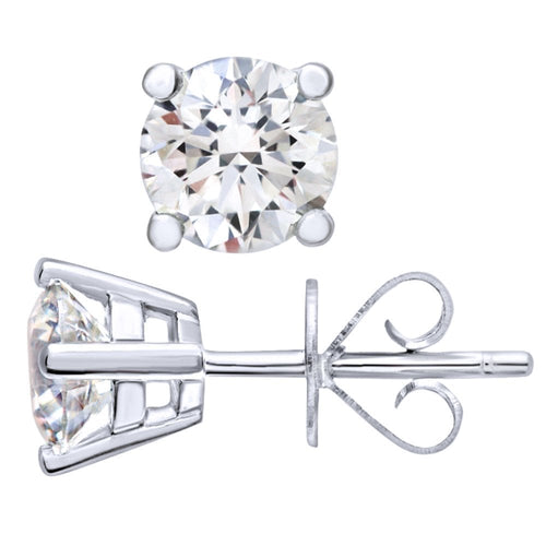 Diamond Stud Earrings - detail view | Prime Jewellery