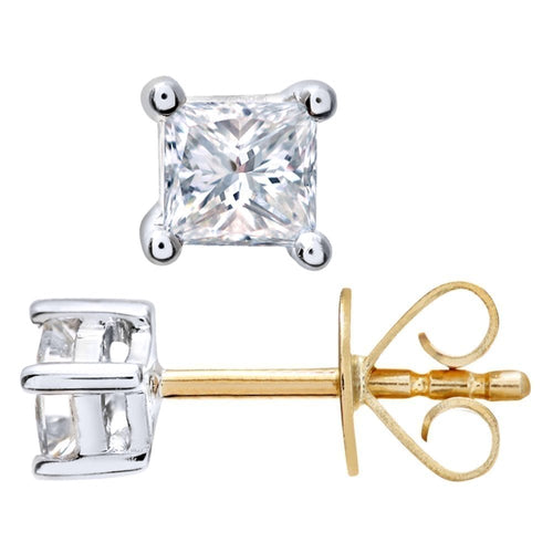 Diamond Stud Earrings - detail view | Prime Jewellery